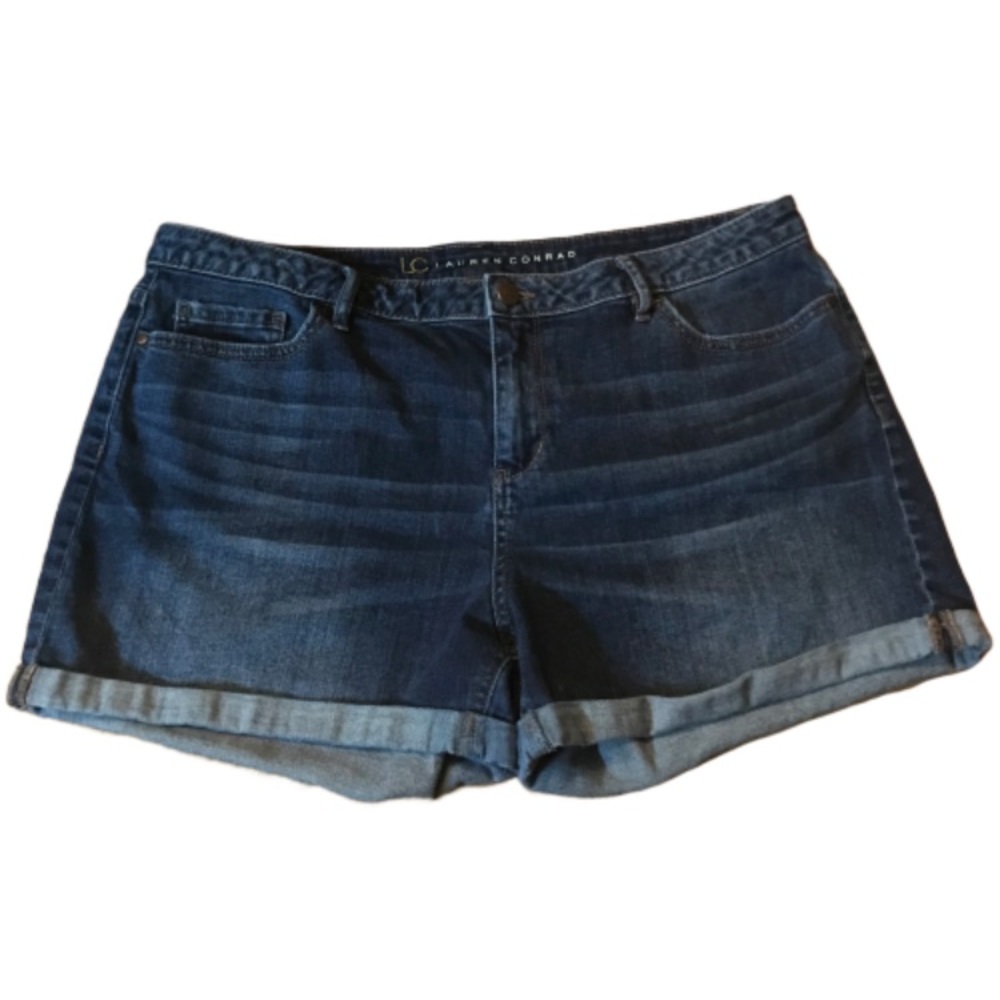 LAUREN CONRAD - CUFFED JEAN SHORTS